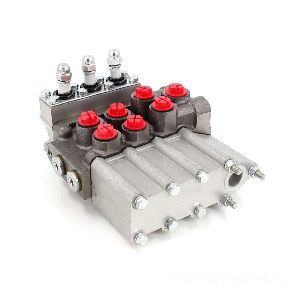 MP80 수동 3 스풀 유압 분배기 image