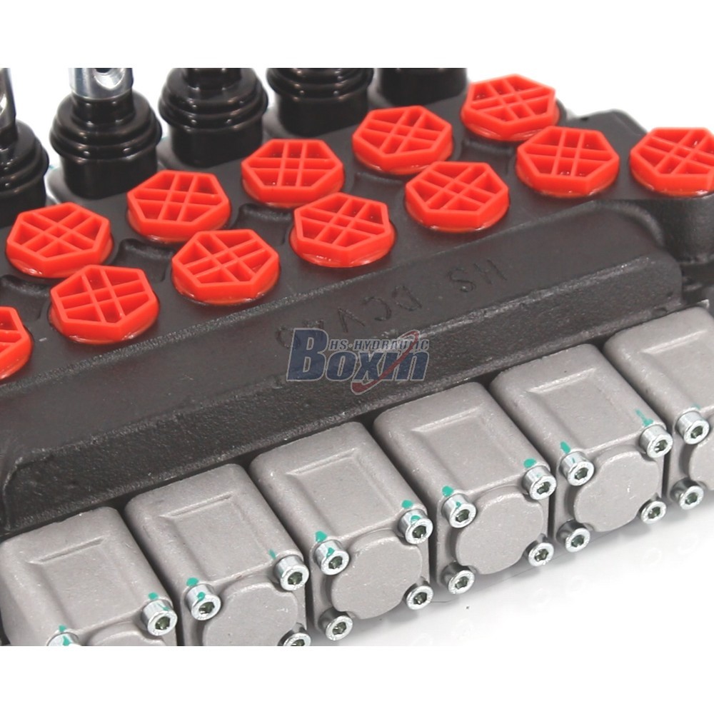 DCV40 Manual 6 Spool Monoblock Directional Valve for Hydraulic Systems detail image