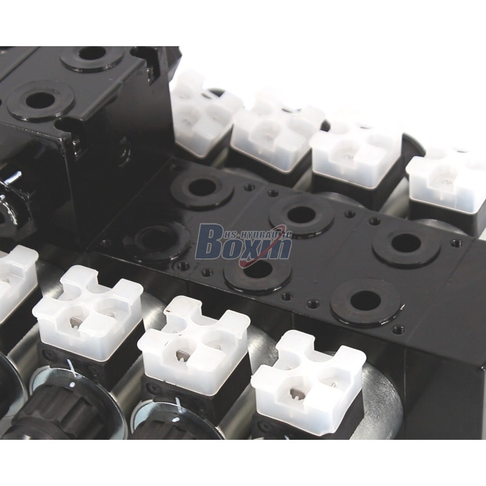 Hydraulic Valve Manufacturer Providing DCV56-H 5 Spool Solenoid Sectional Valves detail image