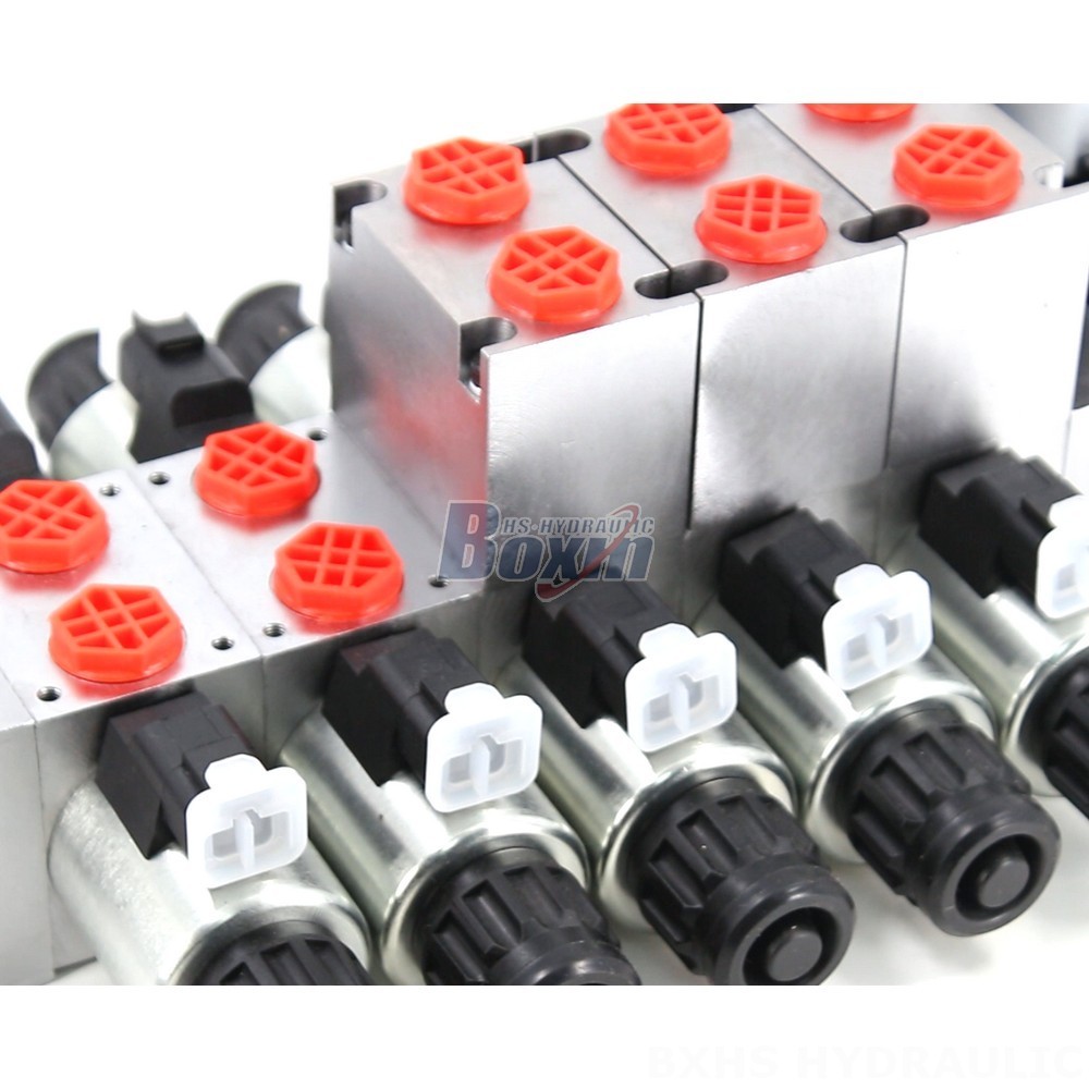 Buy DCV56 Electric Proportional 5 Spool Sectional Directional Valve detail image