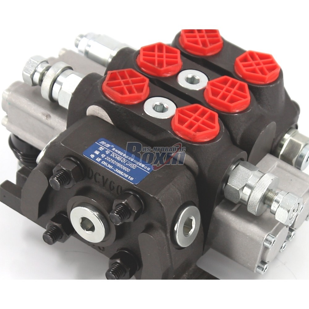 OEM/ODM Services for DCV60-FZJ Manual 2 Spool Sectional Directional Valve and Custom Labeling detail image
