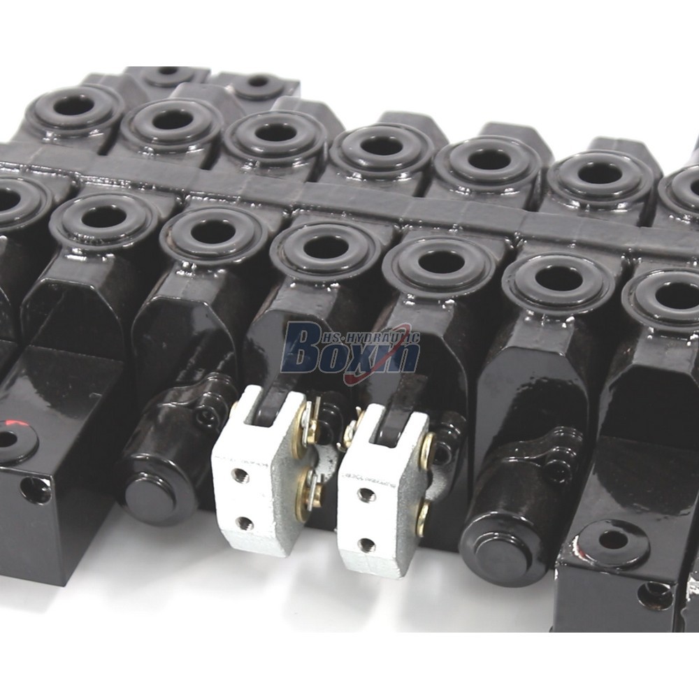 8 Spool Hydraulic Directional Control Valve HSW50 Manual Override detail image