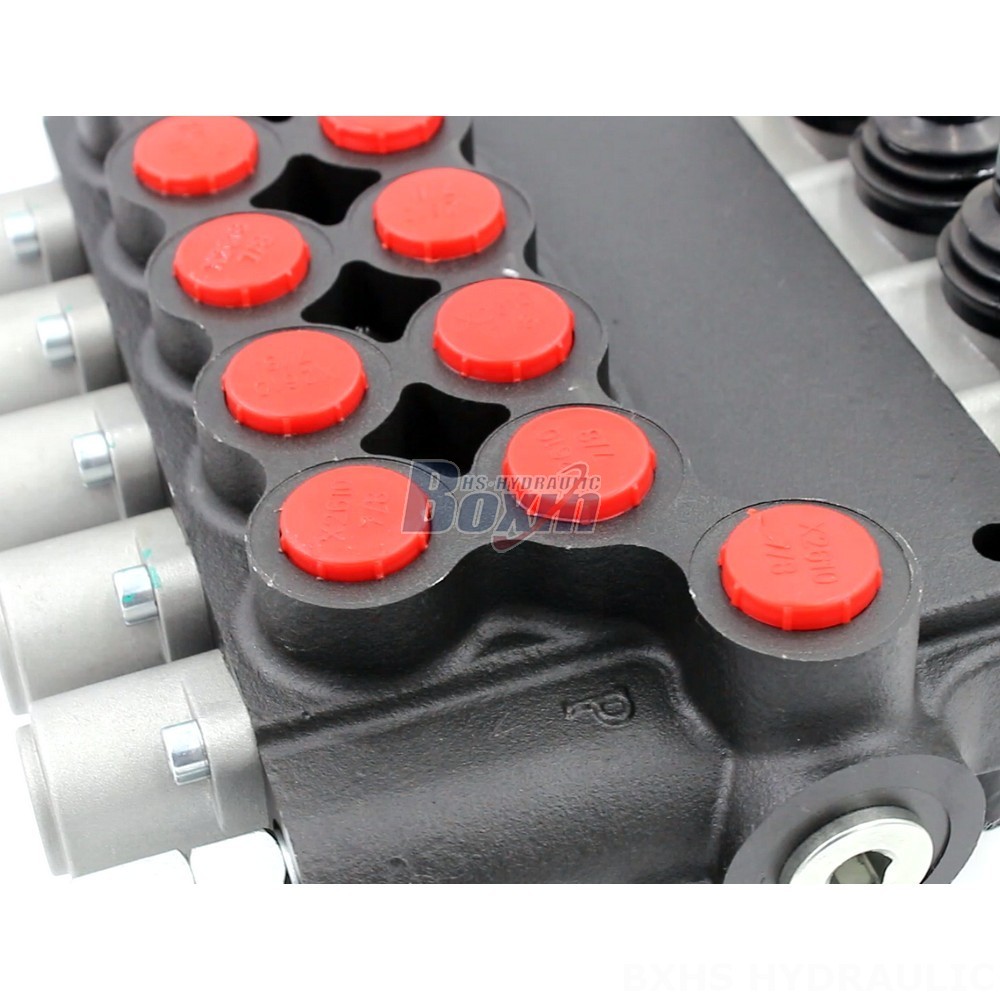 P80-U116-U78-OT Manual 5 Spool Monoblock Directional Valve | Value-added Distributor detail image