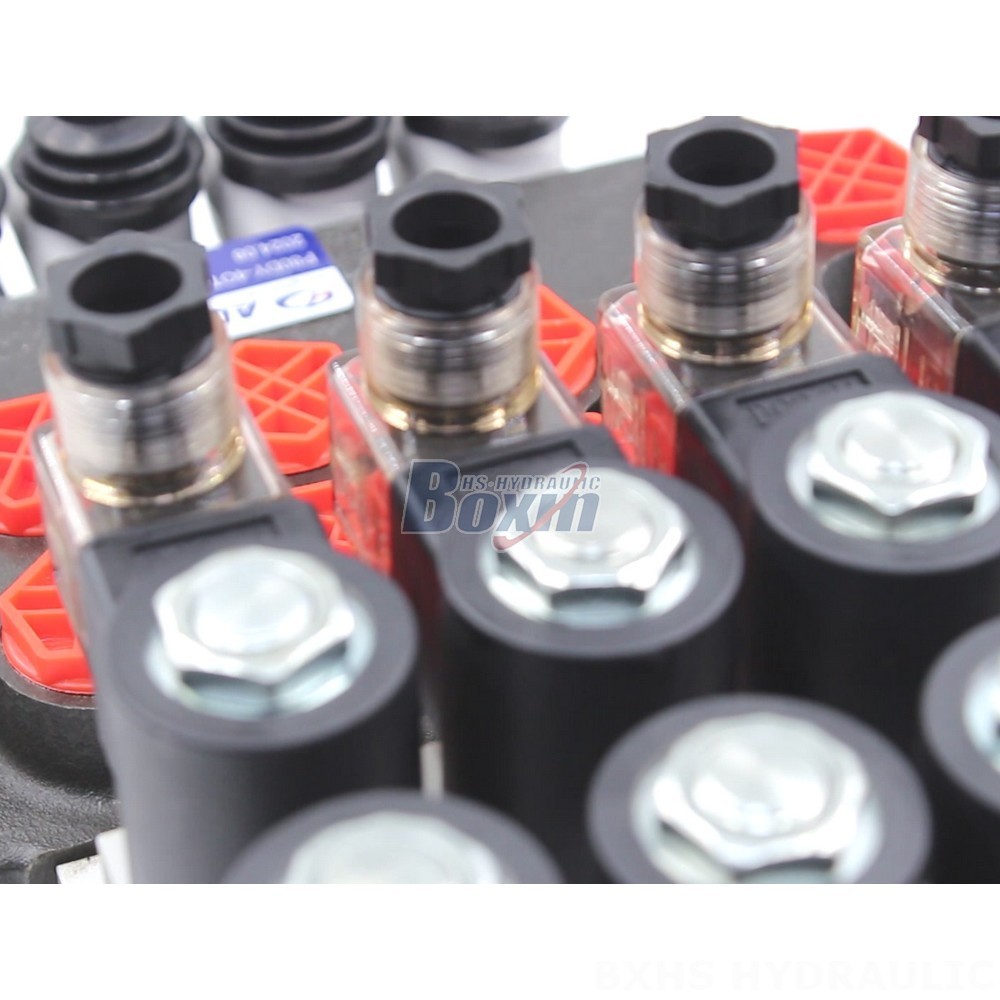 Direct from Manufacturer: P80 4-Spool Monoblock Hydraulic Valves detail image