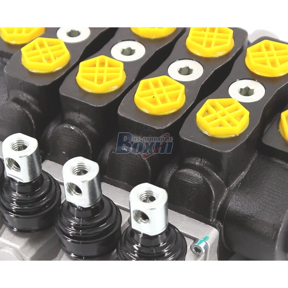 SD8 Manual 4 Spool Sectional Directional Valve for Hydraulic Systems detail image
