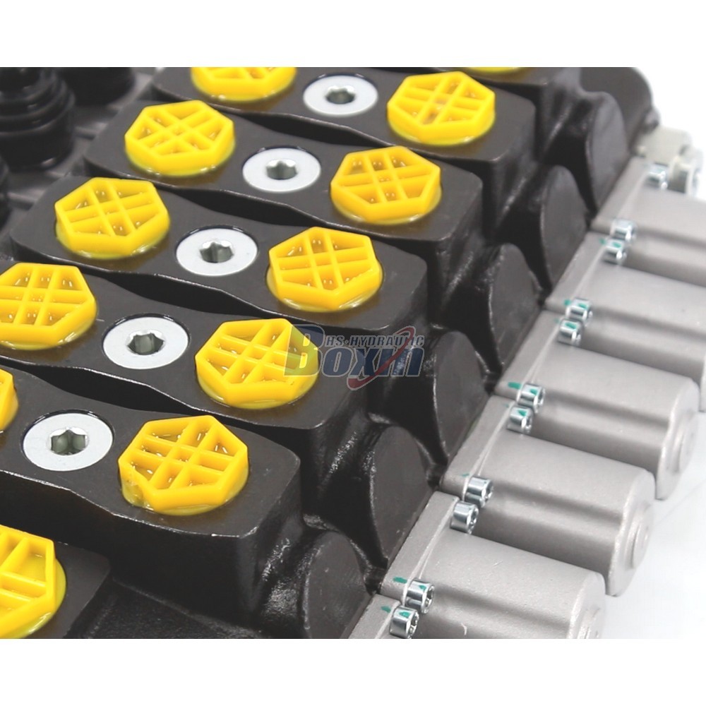 SD8 Series 6 Spool Hydraulic Sectional Control Valve detail image