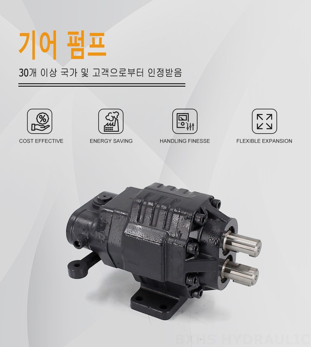 BF62M 63 cc/rev 20 MPa (2900 psi) 유압 기어 펌프