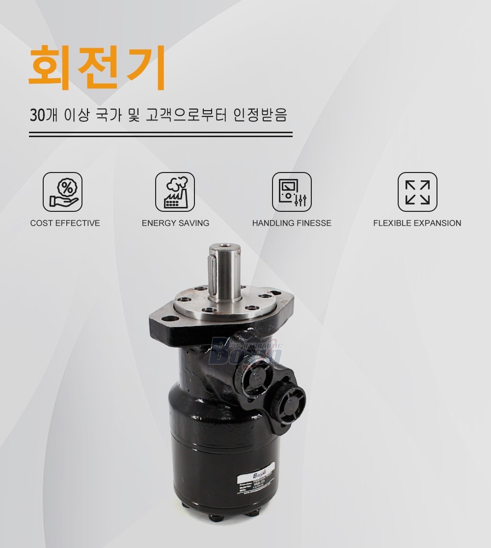 BMR-315 315 cc/r 57 Lpm 유압 모터