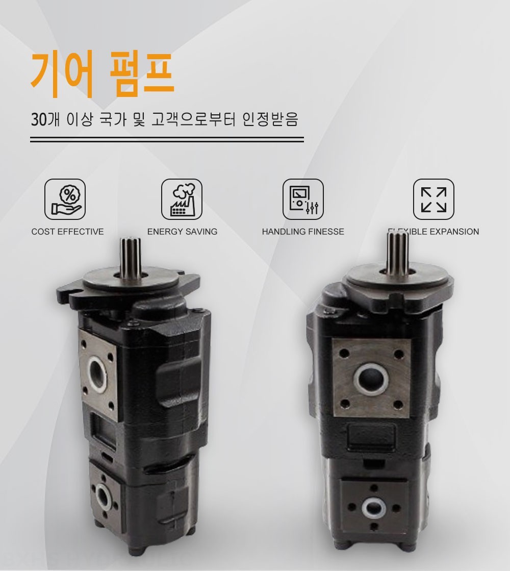 CBHS-F4 40 cc/rev 유압 기어 펌프