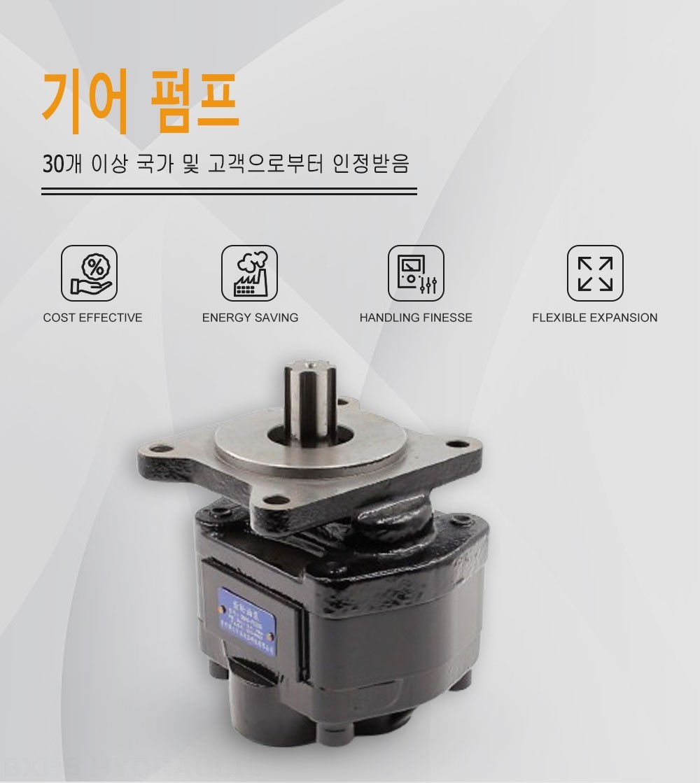 CBHS-F520R 1회전당 20cc 유압 기어 펌프