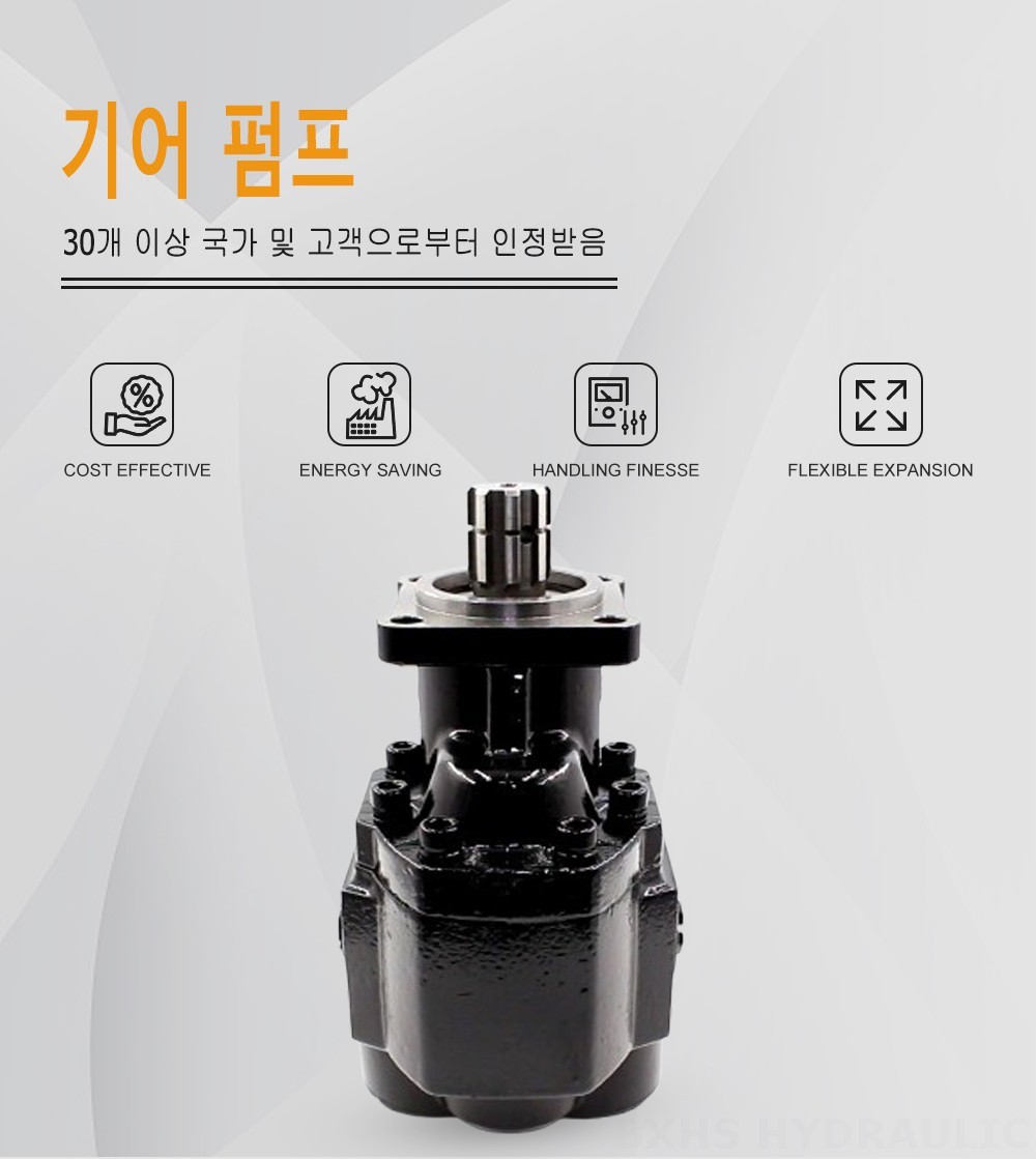 CBHST1-ISO-120 지방전 120 cc/오른 유압 기어 펌프