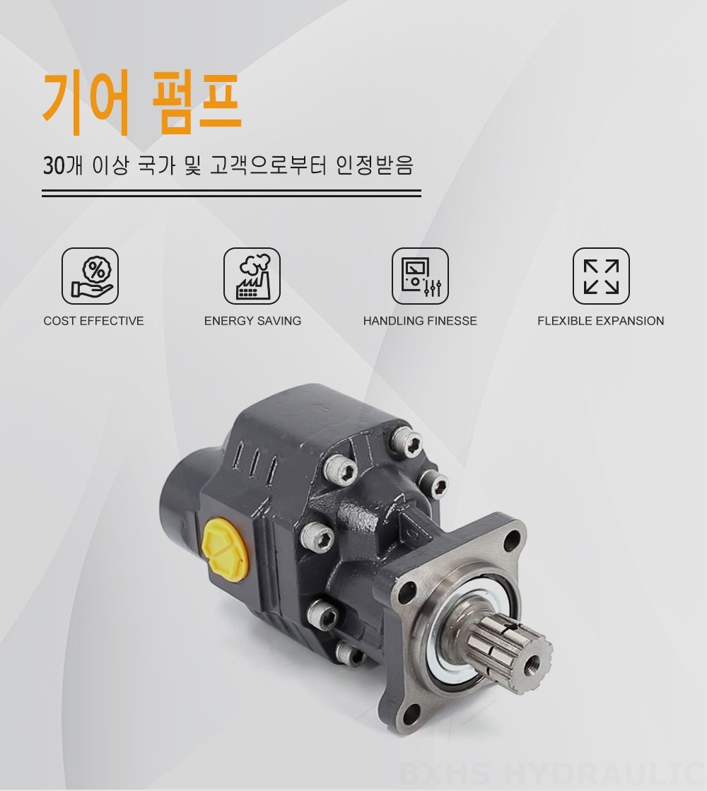 CBHW-ISO-80-H 80 cc/rev 22 MPa (3190 psi) 유압 기어 펌프