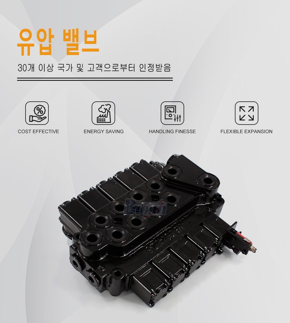 DCV40Z-FZJ 수동 5 스풀 아우트리거 컨트롤 밸브 (Outrigger Control Valve)