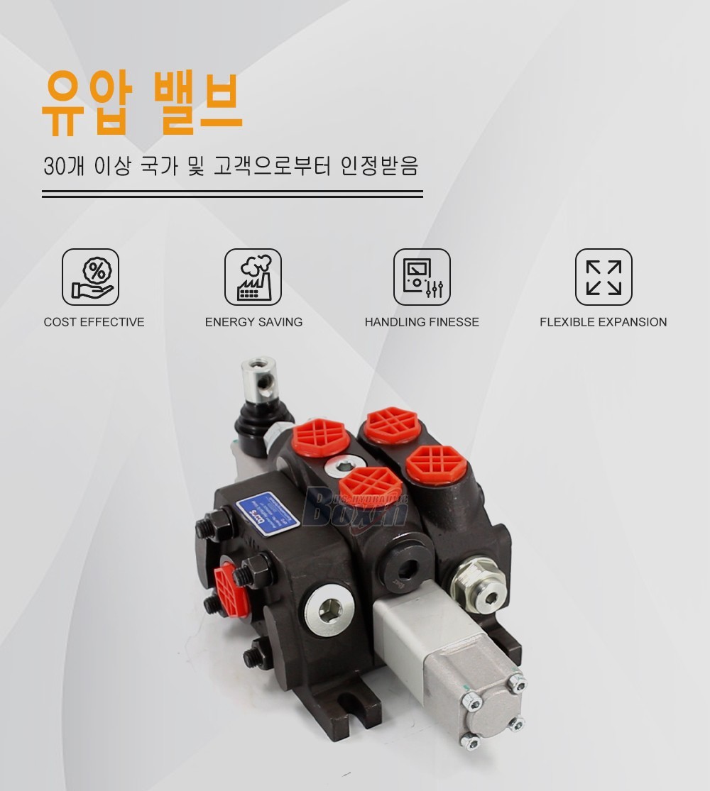 DCV60-JZTAW-J 수동 1 스풀 구역 방향 밸브