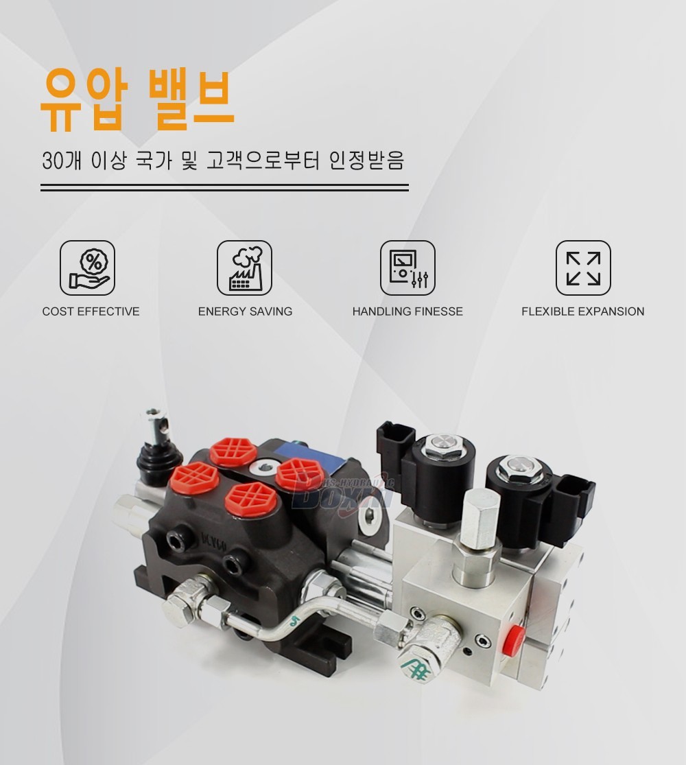 DCV60 전기 유압 1 스풀 구역 방향 밸브