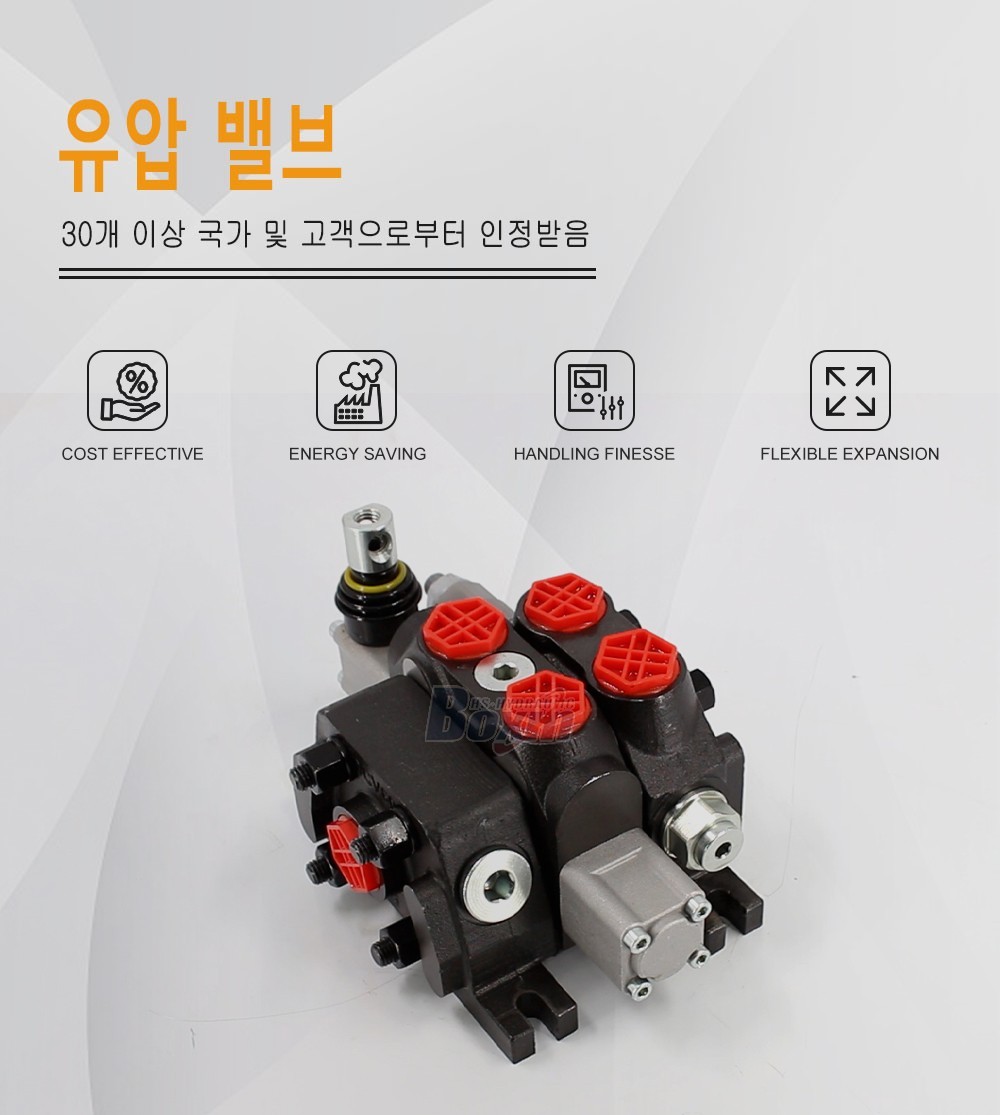 DCV60 수동 1 스풀 구역 방향 밸브