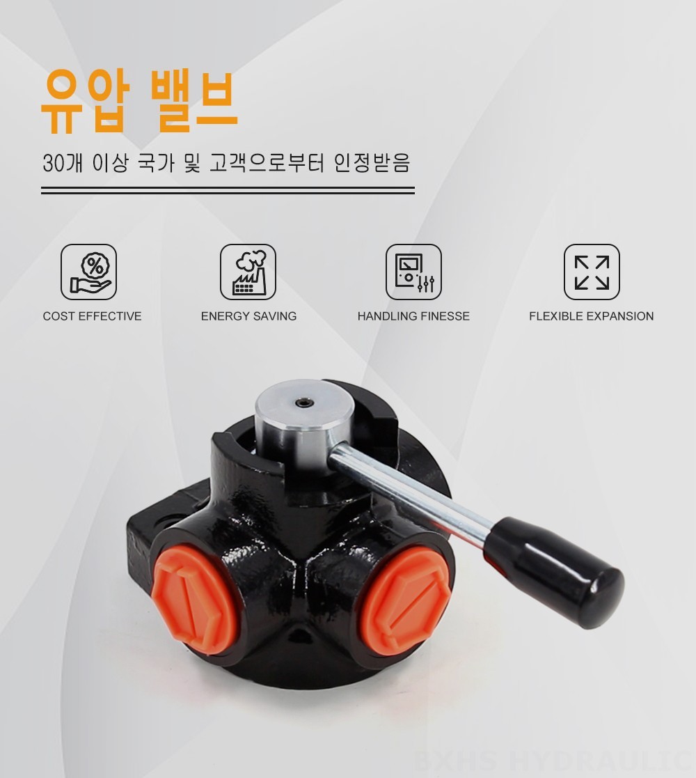 DH25 수동 1 스풀 유량 분배 밸브