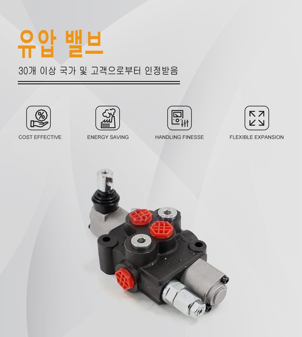 HS45 수동 1 스풀 모노블럭 방향 제어 밸브