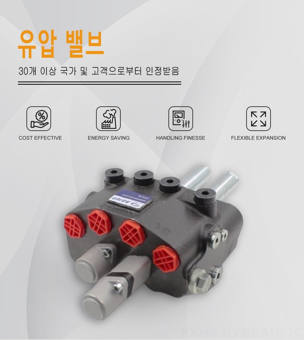 HSDM90B 케이블 2 스풀 모노블럭 방향 제어 밸브