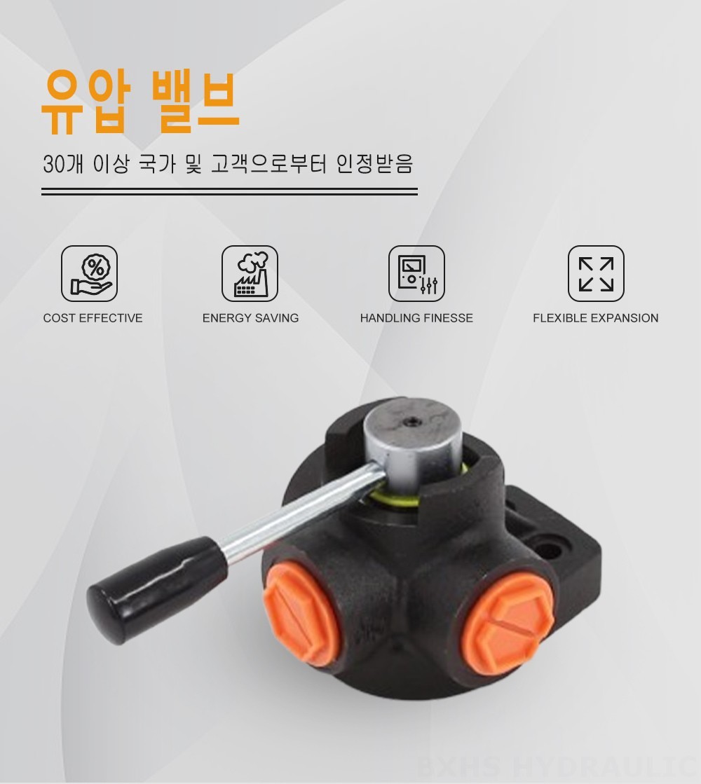 HSDV33 수동 1 스풀 유량 분배 밸브