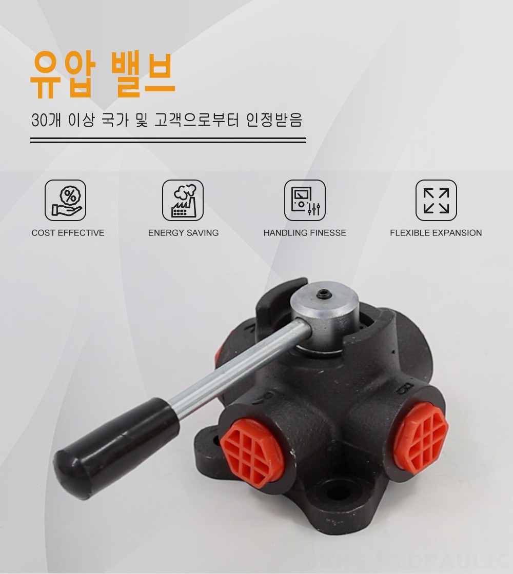 HSDV34 수동 1 스풀 유량 분배 밸브