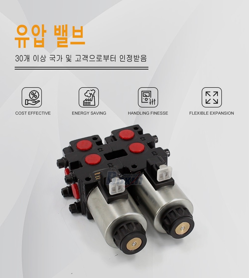 HSV09-2 솔레노이드 2 스풀 유량 전환 밸브 (Flow Diverter Valve)