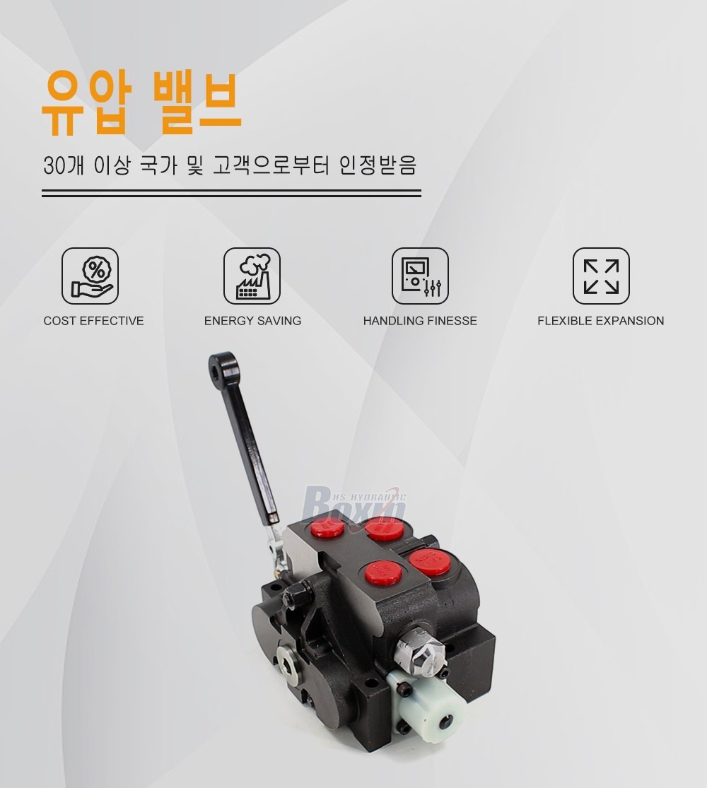 HSV20 수동 1 스풀 구역 방향 밸브