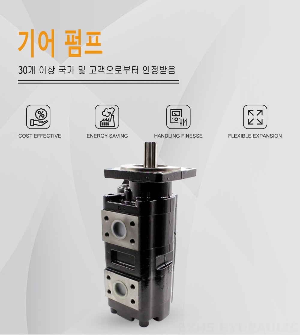 JHP2080-2080 80 cc/rev 유압 기어 펌프