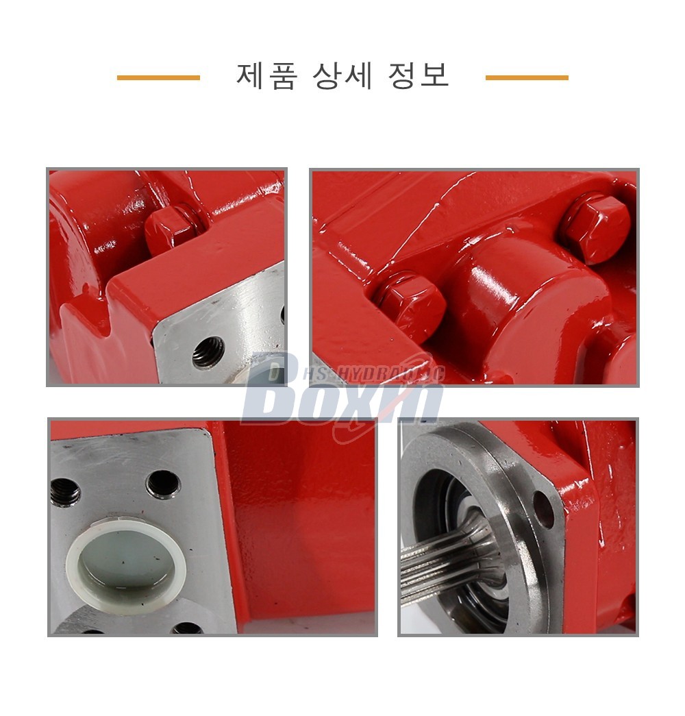 High Performance P350A542KEAB25-25R Hydraulic Gear Pump 104.5 cc/rev Displacement