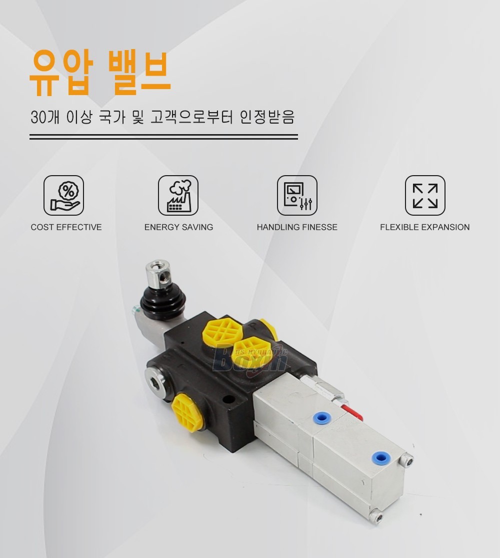 P40Q-OT 공압 1 스풀 모노블럭 방향 제어 밸브