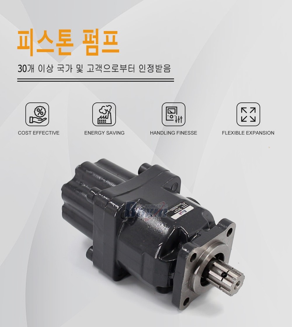 P7-63-GRAY 63 cc/회전 25 MPa (3625 psi) 유압 피스톤 펌프
