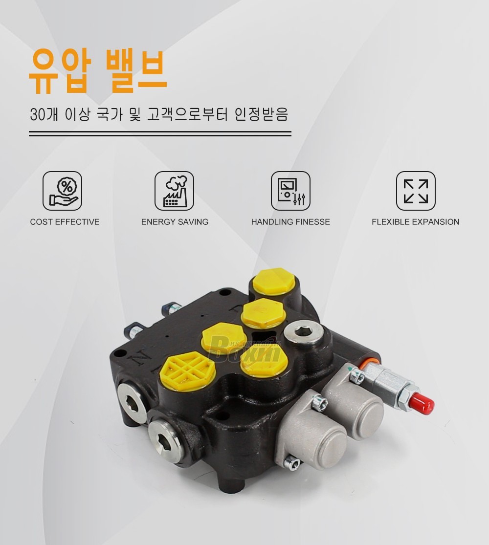 P80A-G-BT-OT 케이블 2 스풀 모노블럭 방향 제어 밸브