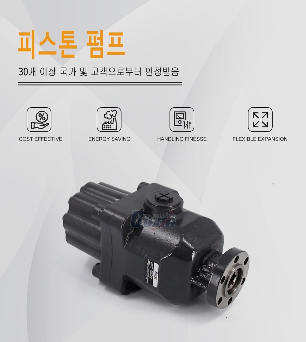 P9-80SK 80 cc/회전 25 MPa (3625 psi) 유압 피스톤 펌프