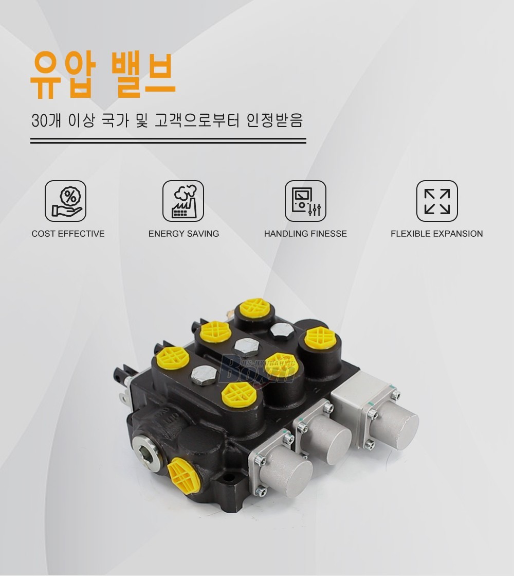 Industrial Grade RD5300NPT-QTW-2OT Manual Hydraulic Valve with 3 Spools