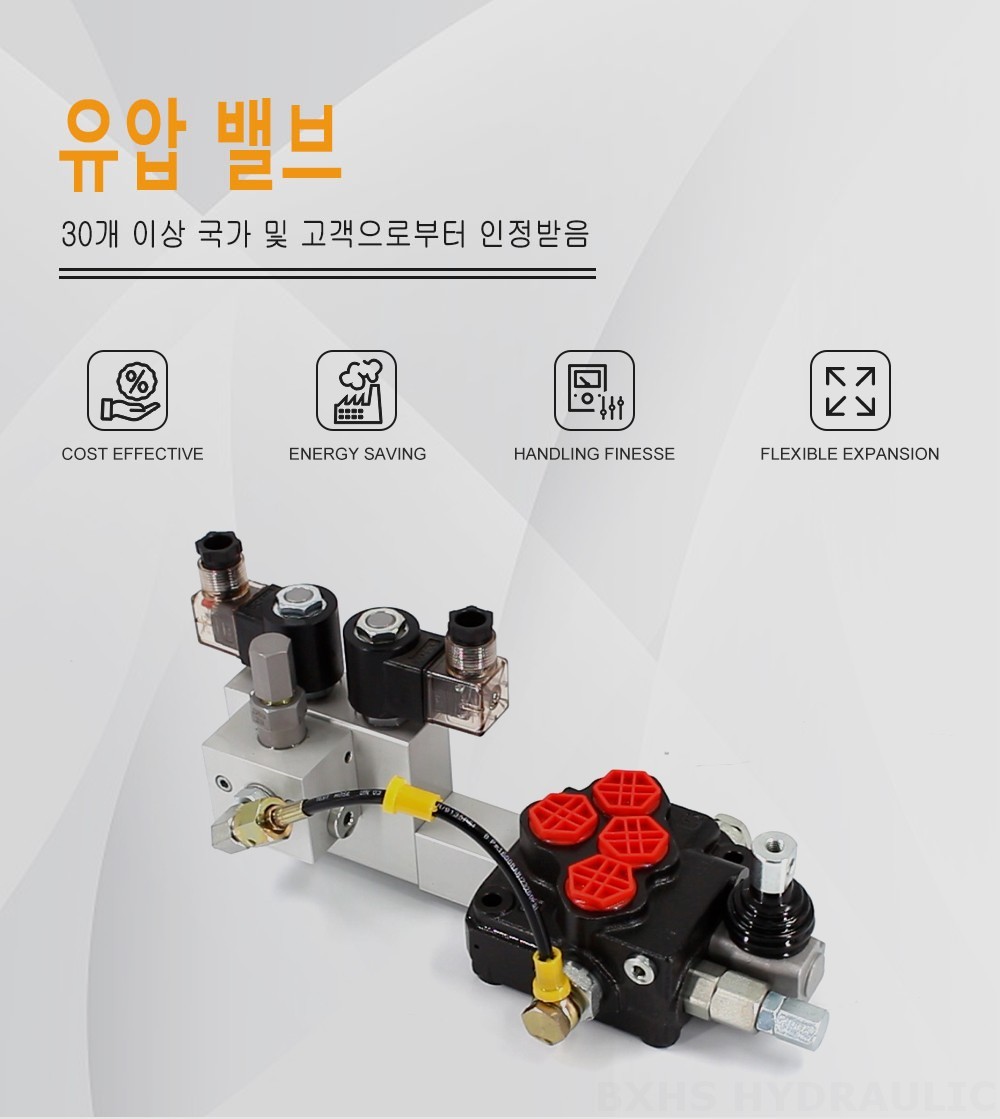 SD5 전기 유압 1 스풀 모노블럭 방향 제어 밸브