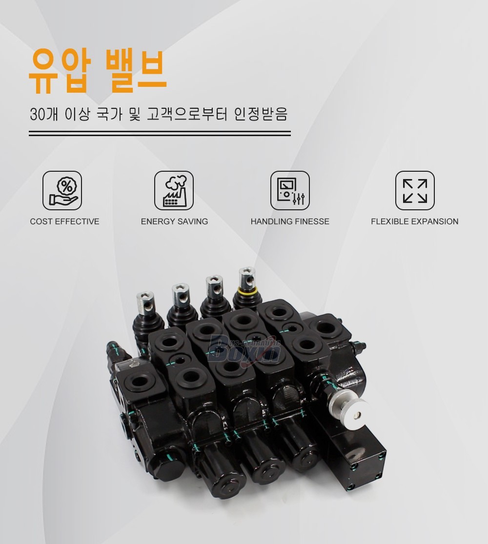 SD8-OTAMW 수동 4 스풀 구역 방향 밸브