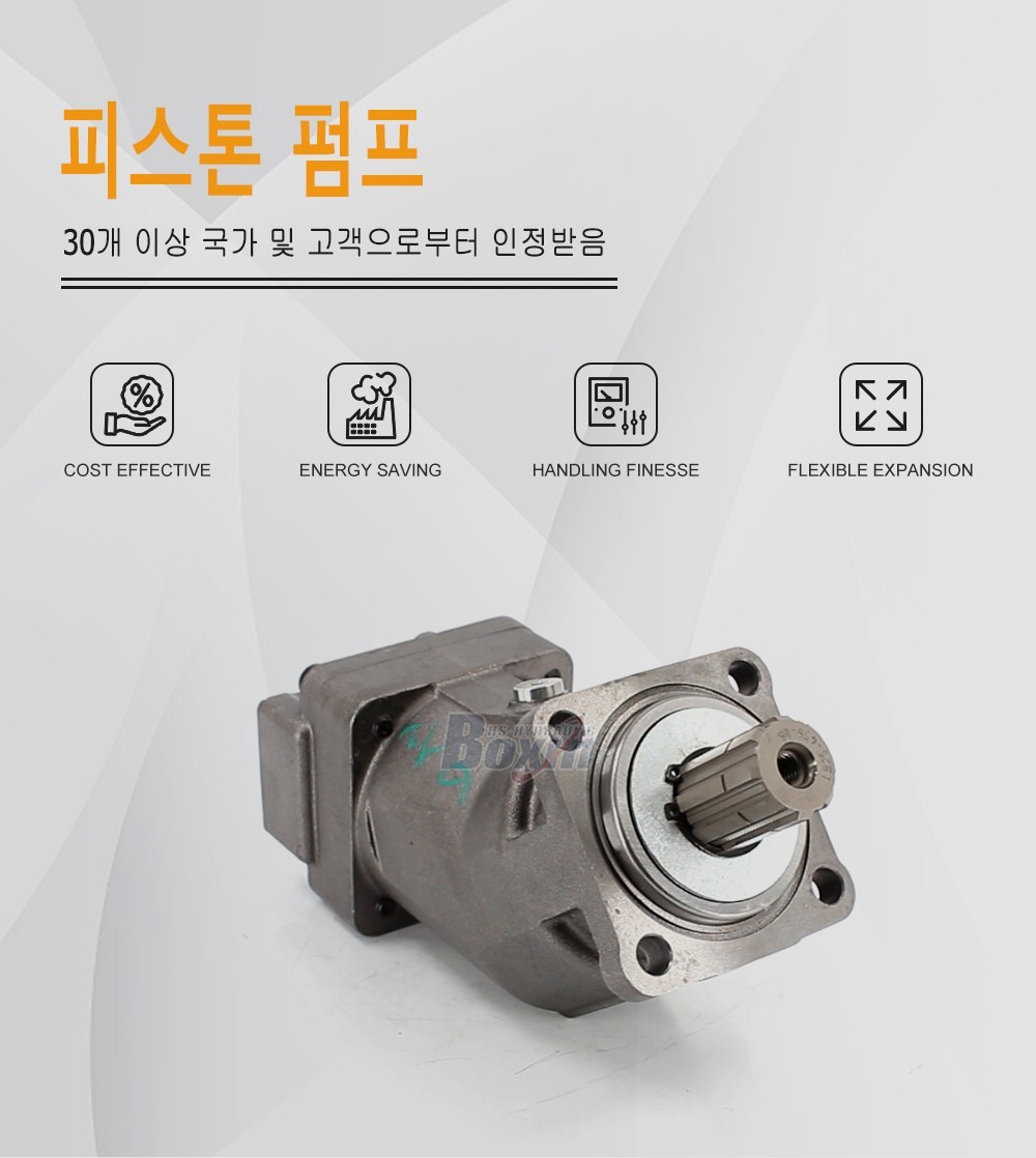 XPi-108L 108 cc/rev 38 MPa (5511 psi) 유압 피스톤 펌프