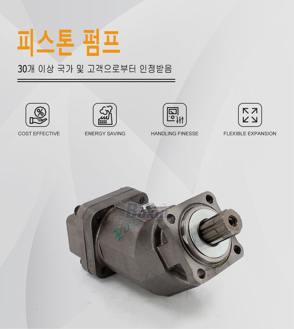 XPi-80L 80 cc/회전 38 MPa (5511 psi) 유압 피스톤 펌프