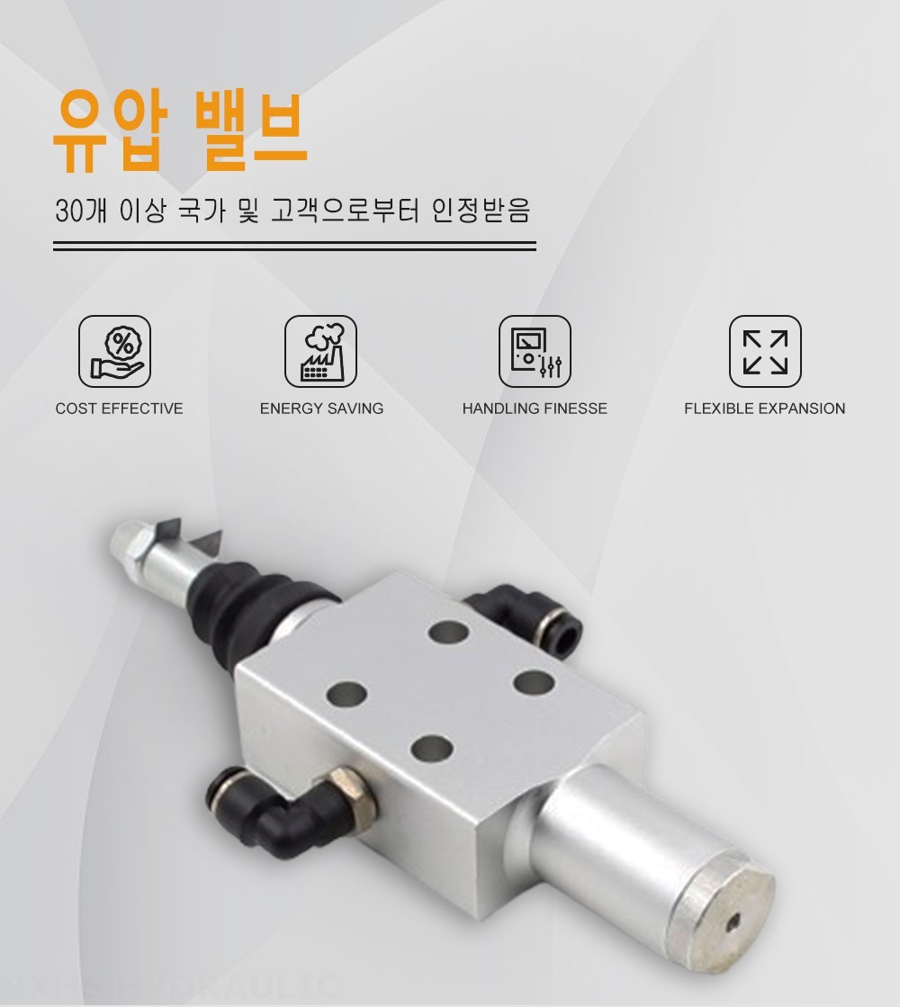 XQF-22W 공압 1 스풀 일체형 방향 밸브