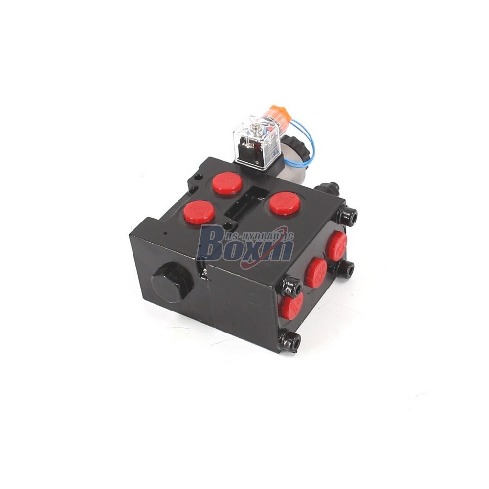 HSV06-AQF Solenoid Operated 2 Spool Hydraulic Control Valve main image