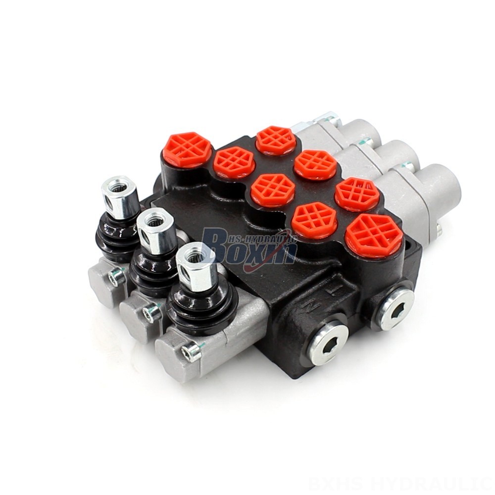 P40-G38-G12-OT Manual 3 Spool Monoblock Directional Valve: Global Supplier main image