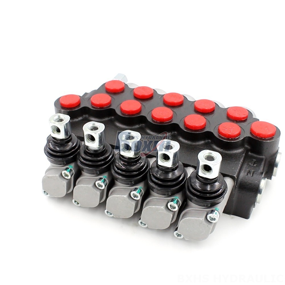 P40-U34-U68 Manual 5 Spool Monoblock Directional Valve | Factory Direct main image